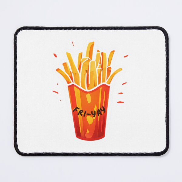 Item preview, Fri-Yay French Fries – Funny Food Pun Design designed and sold by Serene Madcap.