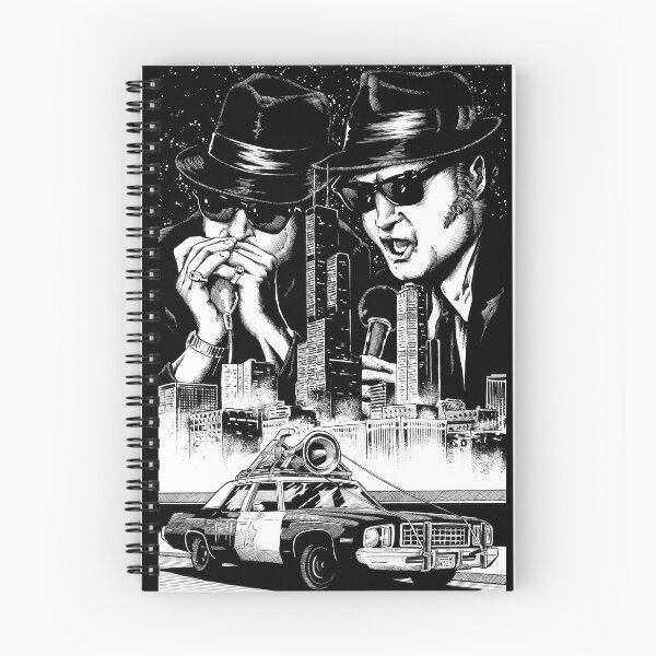 Item preview, Blues Brothers chicago joliet jake elwood 80s movies cult classic belushi ackroyd r&b music band illinois bluesmobile b&w designed and sold by JonathanGrimm.