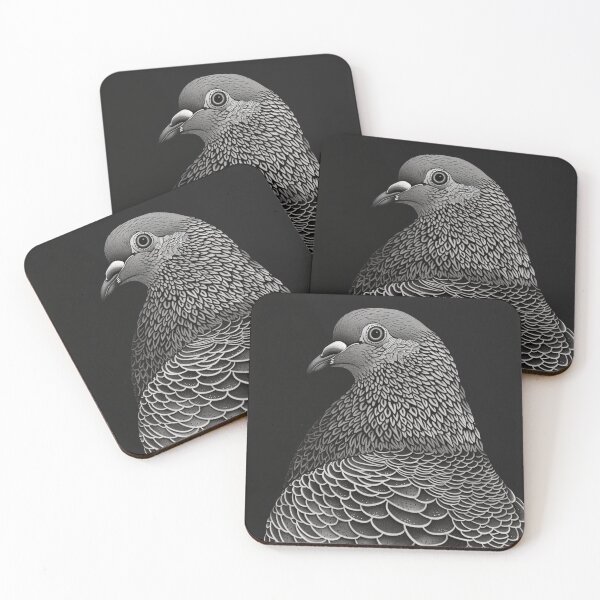 Artikelvorschau, Brieftaube im Dot-Art-Stil entworfen und verkauft von Pigeonarchy.