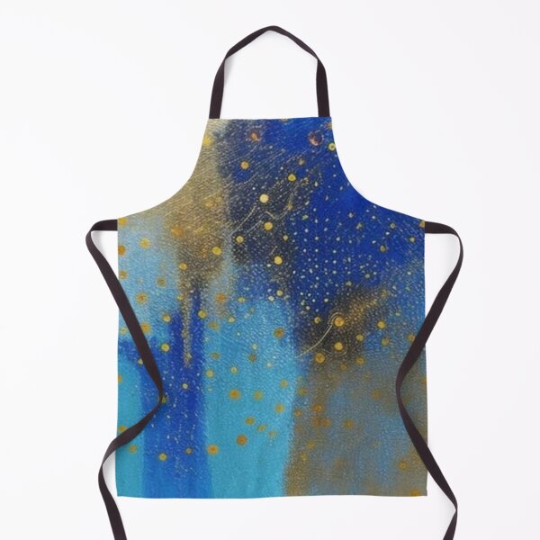 Item preview, Abstract Composition in Blue and Gold #4 designed and sold by GaggleHaus.