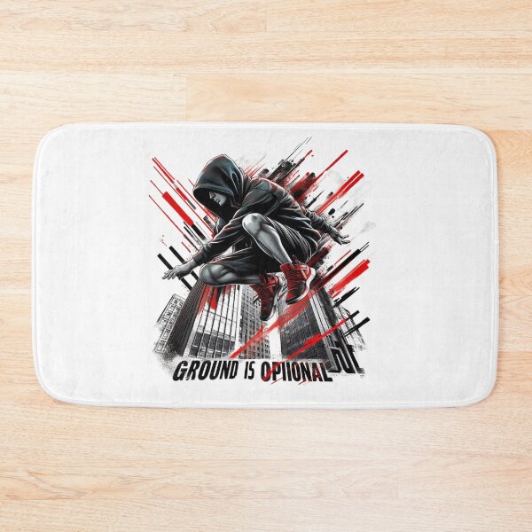 Item preview, Parkour Urban Jump Art – Ground Is Optional Street Style Design designed and sold by JenniferCreaArte .