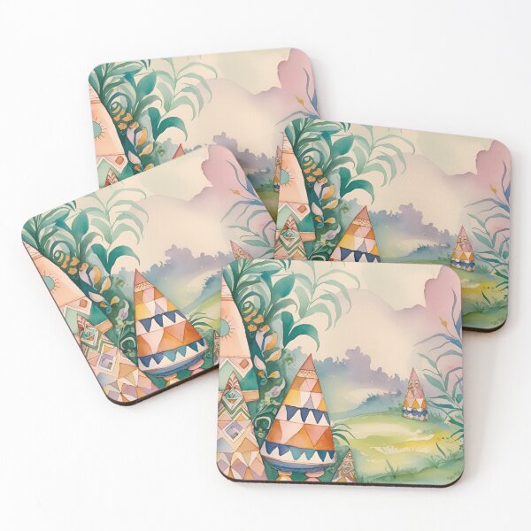 Item preview, Zadrima, Albanian village, colorful, traditional, folk, countryside, landscape designed and sold by TeutaDesings.
