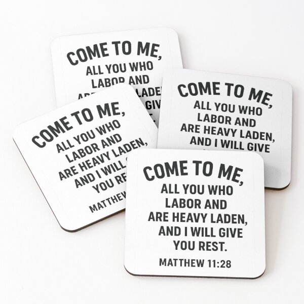 Item preview, MATTHEW 11:28 designed and sold by TheWonkyEaselCo.