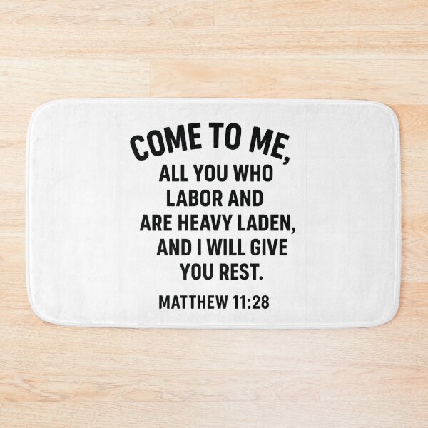 Item preview, MATTHEW 11:28 designed and sold by TheWonkyEaselCo.