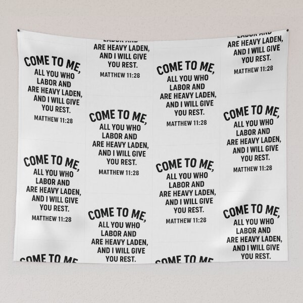Item preview, MATTHEW 11:28 designed and sold by TheWonkyEaselCo.