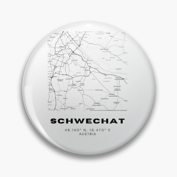 Item preview, Schwechat Map – Vienna Airport City Minimalist Art designed and sold by RM-Journey.