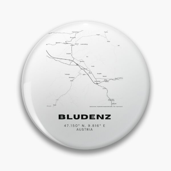 Item preview, Bludenz Map – Minimalist Vorarlberg Mountain City Print designed and sold by RM-Journey.