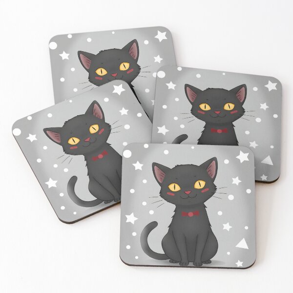 Item preview, Cute Cartoon Black Kitten Avatar designed and sold by Felia001.