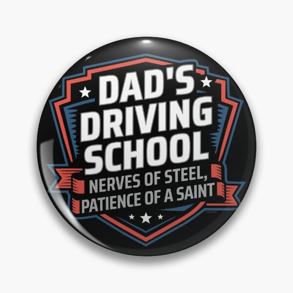 Item preview, Dad’s Driving School - Nerves of Steel, Patience of a Saint designed and sold by Automotive Art by Greg.