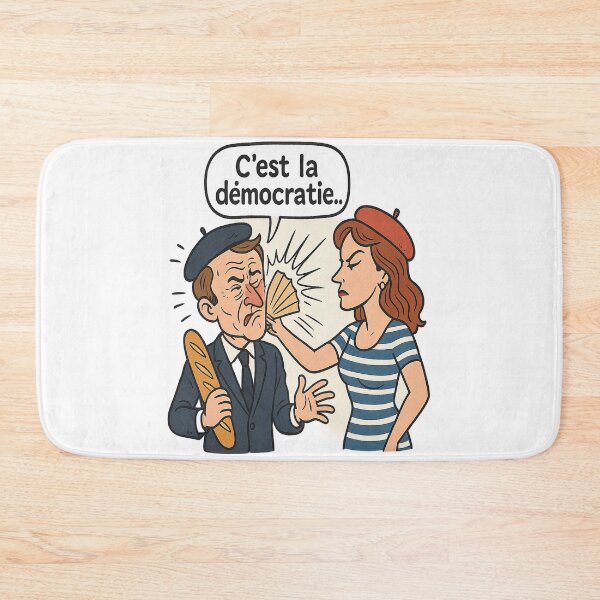 Item preview, C’est la démocratie – Satirical Cartoon of the French President designed and sold by darkan1.