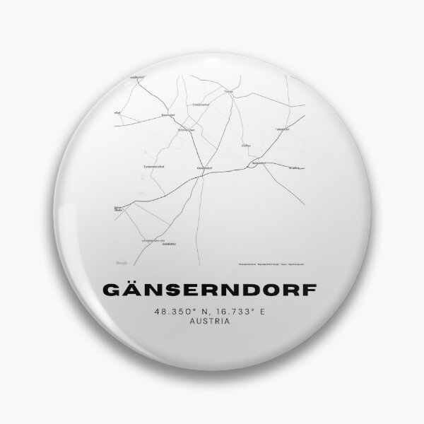 Item preview, Gänserndorf Map – Clean Lower Austria Minimalist City Print designed and sold by RM-Journey.