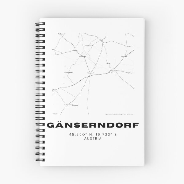 Item preview, Gänserndorf Map – Clean Lower Austria Minimalist City Print designed and sold by RM-Journey.