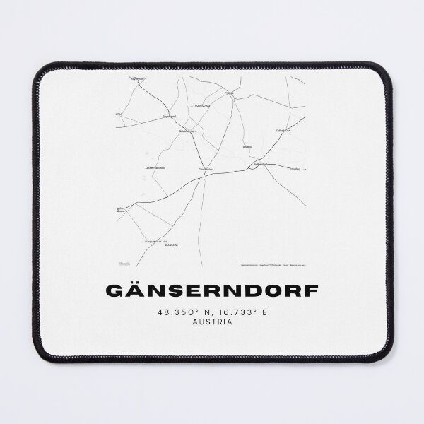 Item preview, Gänserndorf Map – Clean Lower Austria Minimalist City Print designed and sold by RM-Journey.
