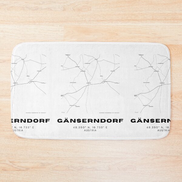 Item preview, Gänserndorf Map – Clean Lower Austria Minimalist City Print designed and sold by RM-Journey.