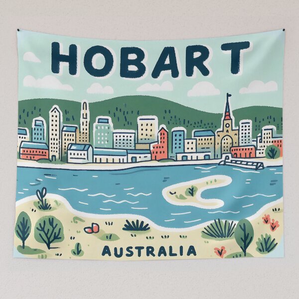 Item preview, Hobart Australia  designed and sold by WanderlustCoCo.