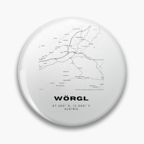 Item preview, Wörgl Map – Sleek Minimalist Tyrol City Art designed and sold by RM-Journey.