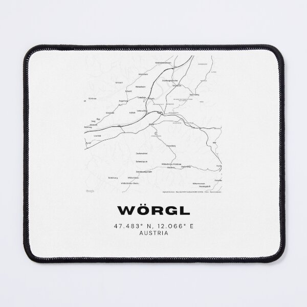Item preview, Wörgl Map – Sleek Minimalist Tyrol City Art designed and sold by RM-Journey.