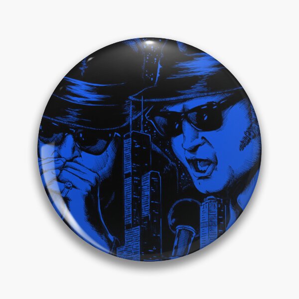 Item preview, Blues Brothers chicago joliet jake elwood 80s movies cult classic belushi ackroyd r&b music band illinois bluesmobile black and blue designed and sold by JonathanGrimm.