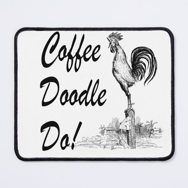 Item preview, Rooster Crowing Coffee Doodle Do Funny Vintage  designed and sold by Lispe-Designs.