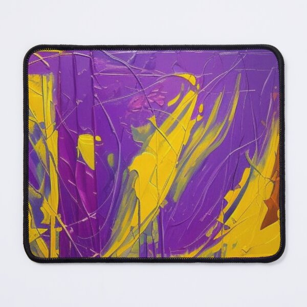 Item preview, Abstract Composition in Purple and Gold #2 designed and sold by GaggleHaus.