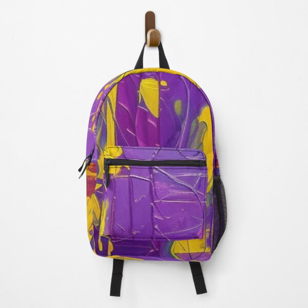 Item preview, Abstract Composition in Purple and Gold #2 designed and sold by GaggleHaus.
