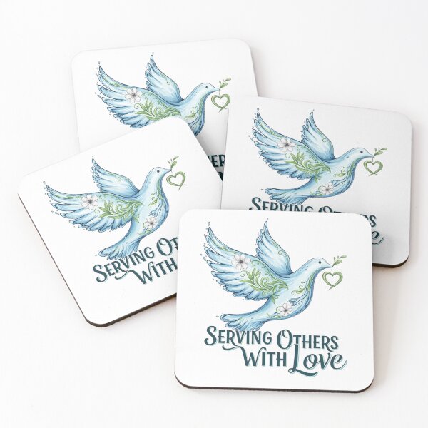 Item preview, Serving Others With Love, Love Dove Art designed and sold by Faithloveshop.