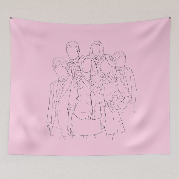 Item preview, Gossip Girl line drawing  designed and sold by clawinyourback.