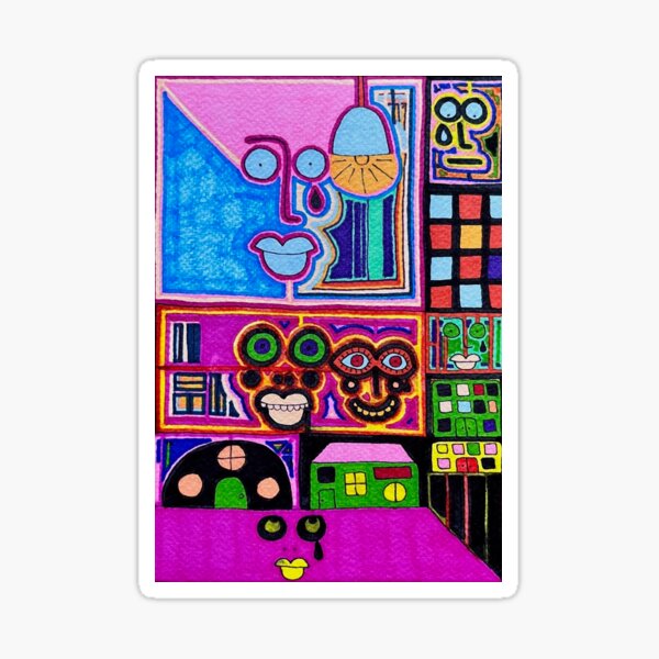 Item preview, Emotional Grid — Outsider Art by Jay Snelling designed and sold by JaySnellingArt.