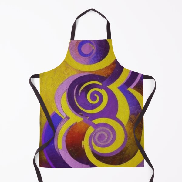 Item preview, Abstract Composition in Purple and Yellow designed and sold by GaggleHaus.