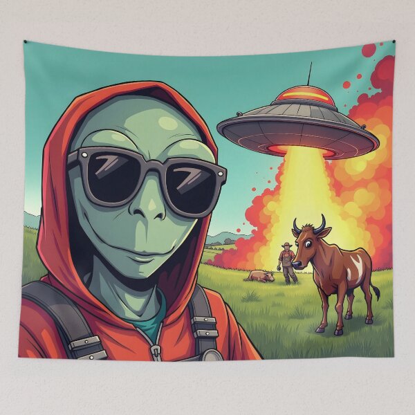 Item preview, Just Another Day on Earth  designed and sold by AlienInkvasion.