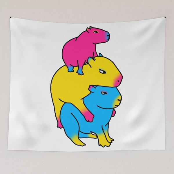Item preview, Pansexual Capybaras designed and sold by chelsea125.