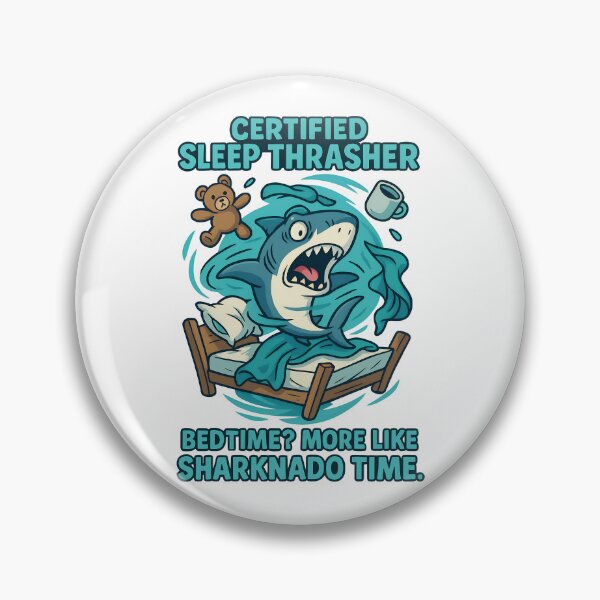 Item preview, Certified Sleep Thrasher – Sharknado Bedtime Humor Design designed and sold by TeeTimeTreasure.
