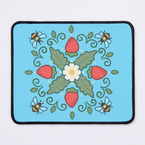 Item preview, Strawberry Bumble Bee Mosaic designed and sold by OhJeezArtwork.