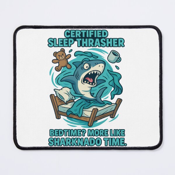 Item preview, Certified Sleep Thrasher – Sharknado Bedtime Humor Design designed and sold by TeeTimeTreasure.