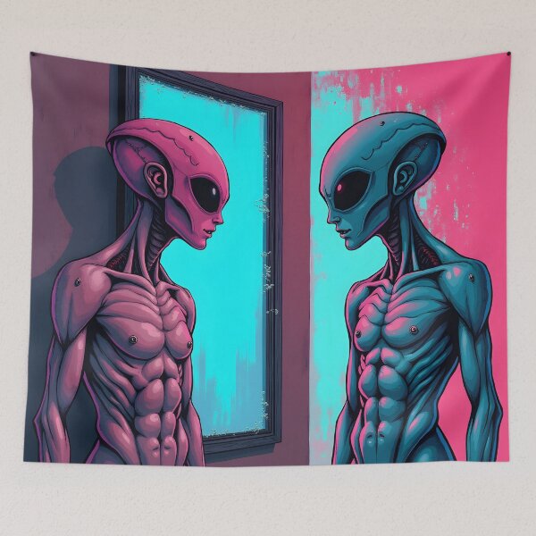 Item preview, Reflections of the Hybrid Mind designed and sold by AlienInkvasion.