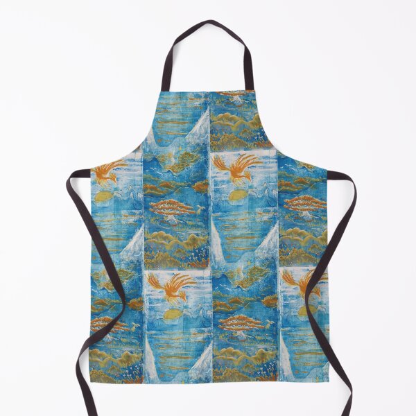Item preview, Golden phoenix and sacred tree of blue lands designed and sold by TreeWyrm.