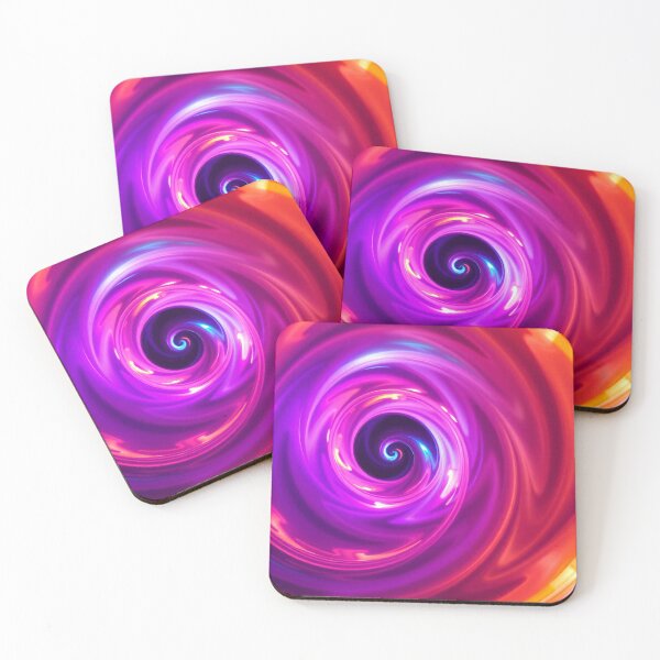 Item preview, Mesmerizing Purple Orange Spiral Vortex designed and sold by puravidavisions.