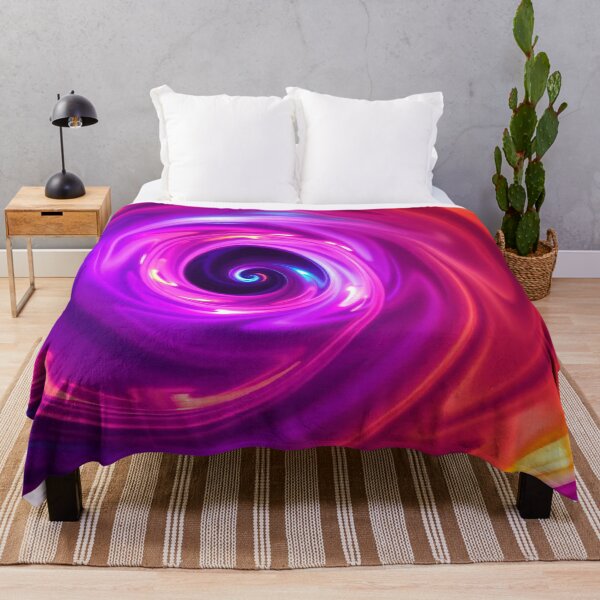 Item preview, Mesmerizing Purple Orange Spiral Vortex designed and sold by puravidavisions.