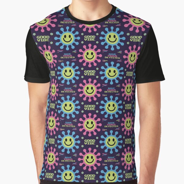 Item preview, Retro-Rave Revival: The Infectious Good Vibe designed and sold by 89BLACK.