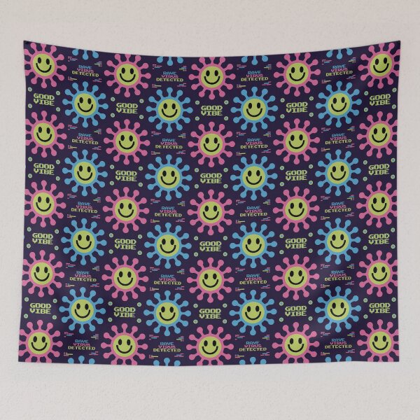 Item preview, Retro-Rave Revival: The Infectious Good Vibe designed and sold by 89BLACK.