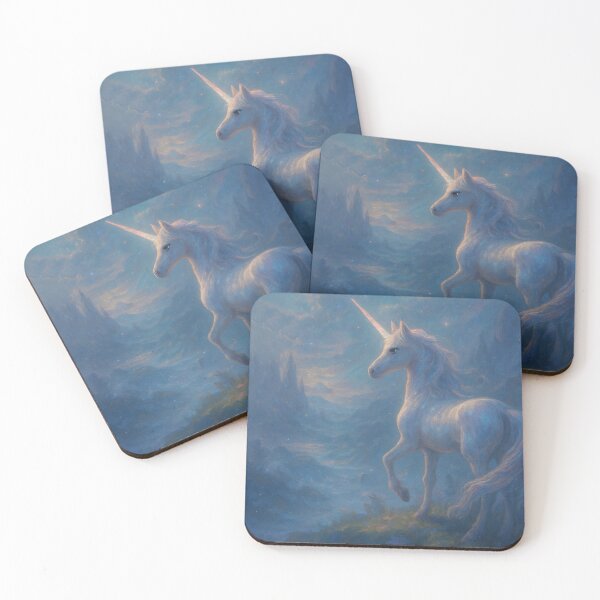 Item preview, The Last Unicorn – Dreamy Fantasy Creature in Moonlit Forest designed and sold by Marwamay.