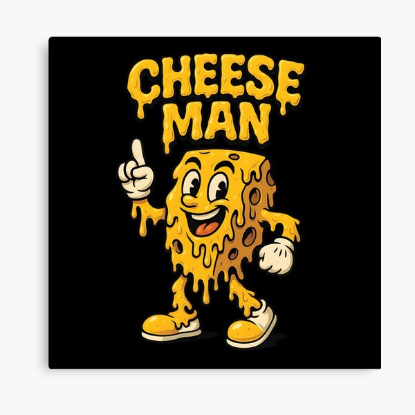 Item preview, Funny Cheese Man Cartoon Shirt – Melted Cheese Character Tee – Cool Comic Style Gift designed and sold by WAUZ.