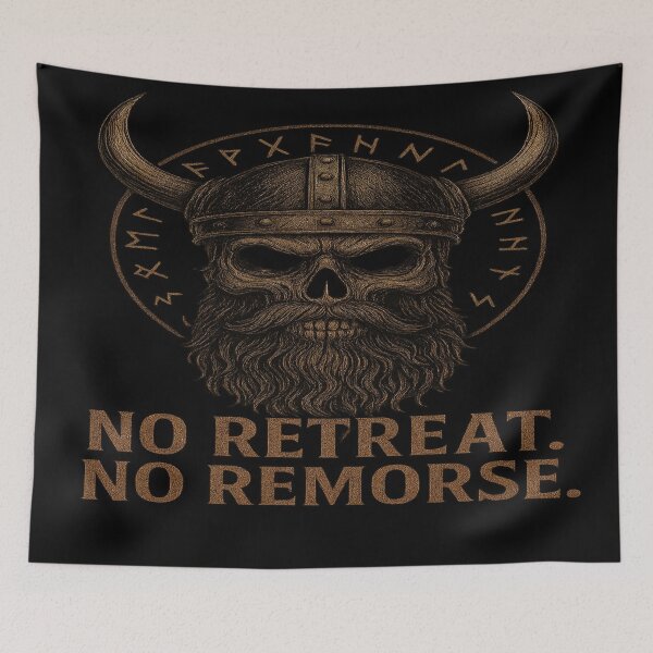 Item preview, No Retreat. No Remorse. – Viking Skull designed and sold by FROSTULF .