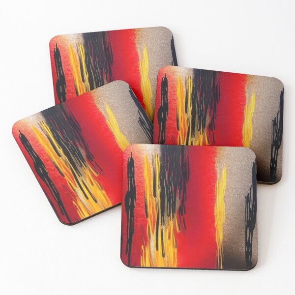 Item preview, Abstract Composition in Red, Black, and Yellow designed and sold by GaggleHaus.