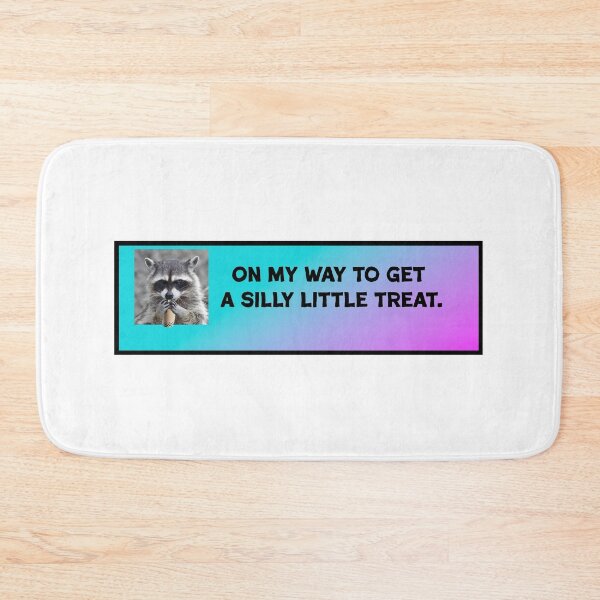 Item preview, On My Way to Get a Silly Little Treat Possessive Raccoon with Boba designed and sold by MagicalLiving.