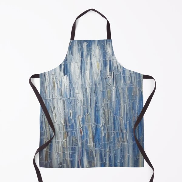 Item preview, Abstract Composition in Silver and Blue designed and sold by GaggleHaus.