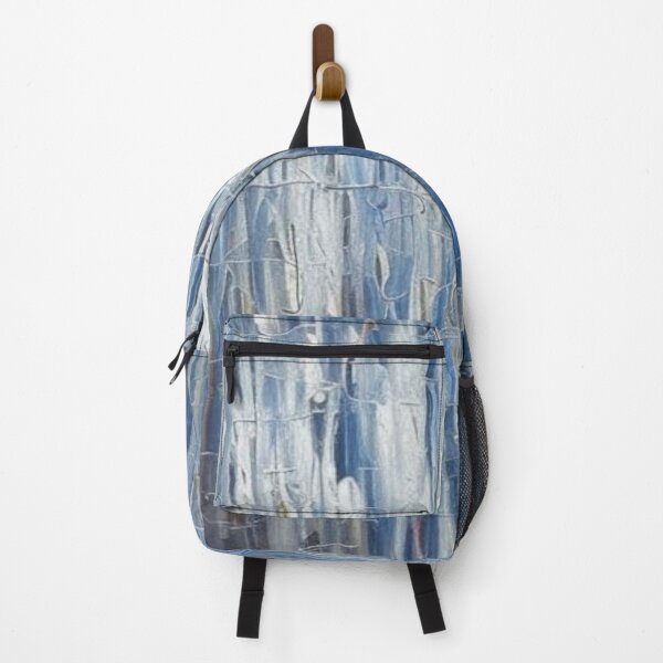 Item preview, Abstract Composition in Silver and Blue designed and sold by GaggleHaus.