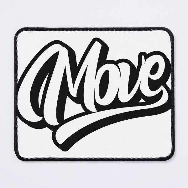Item preview, Move – Dynamic Typography Sticker with Urban Vibe designed and sold by PigpanStickerrr.