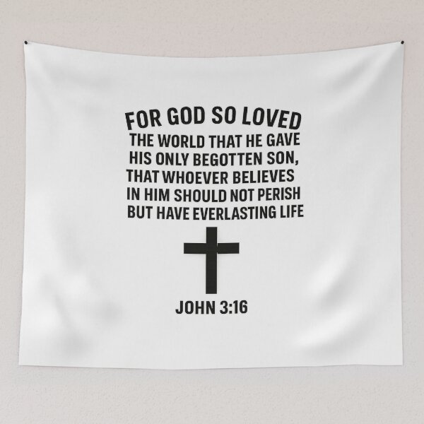 Item preview, JOHN 3:16 designed and sold by TheWonkyEaselCo.