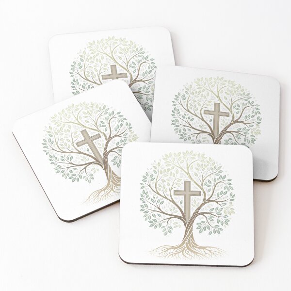 Item preview, Christian Cross with Tree of Life. Christian Religious, Bible Verse, His Grace is Enough designed and sold by LeeLooUA.